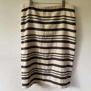 J. Crew Skirt Straight Pencil Career Striped 12